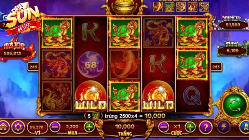 Kho báu tứ linh có 243 đường cược thắng